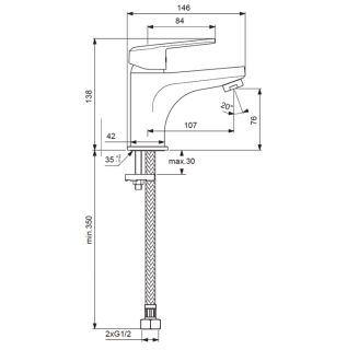 Смеситель Vidima Balance BA264AA для раковины